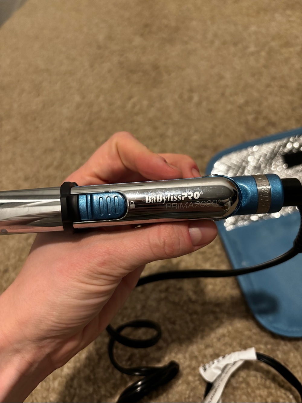 BaByliss Prima 2000 Curling Iron - Blue/Silver